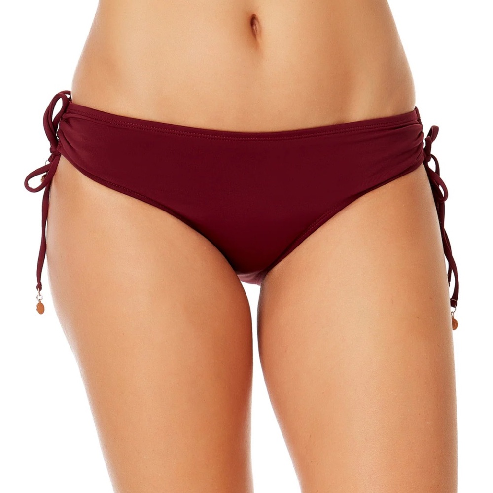 Burgundy Bikini Bottom
Live In Color Side Tie Swim Bottom